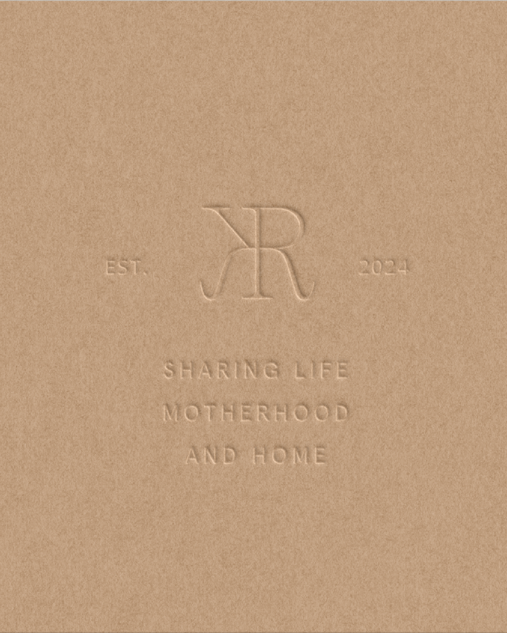 Modern Feminine Branding Design for Karen Rohr featuring a neutral earthy color palette and delicate monogram.