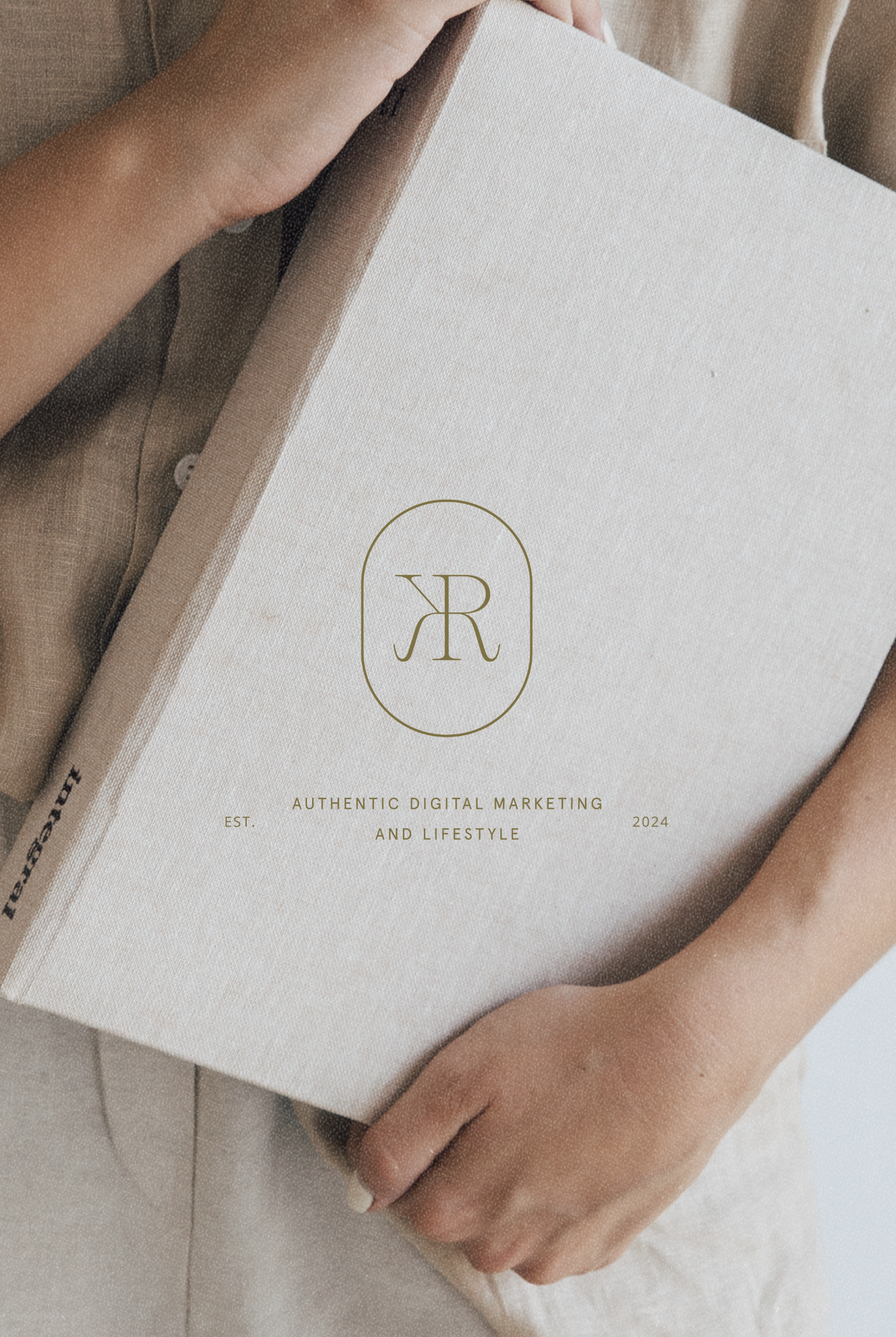 Modern Feminine Branding Design for Karen Rohr featuring a neutral earthy color palette and delicate monogram.